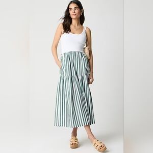 J. Crew Women's Tiered knit mixy midi dress #69